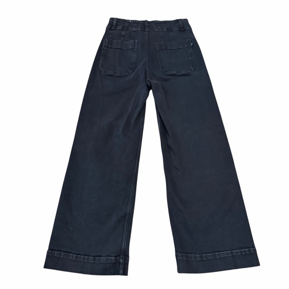 Pilcro Anthropologie The Skipper Wide-Leg Pants | Black | Size 26 - Picture 5 of 8